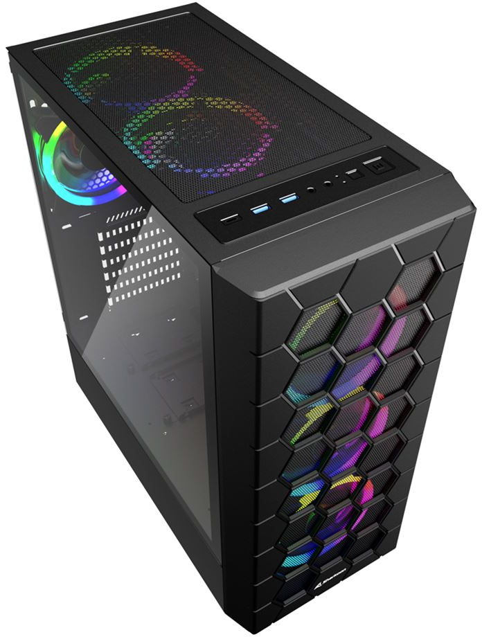 Nowa obudowa Sharkoon stawia na sześciokąty i RGB LED