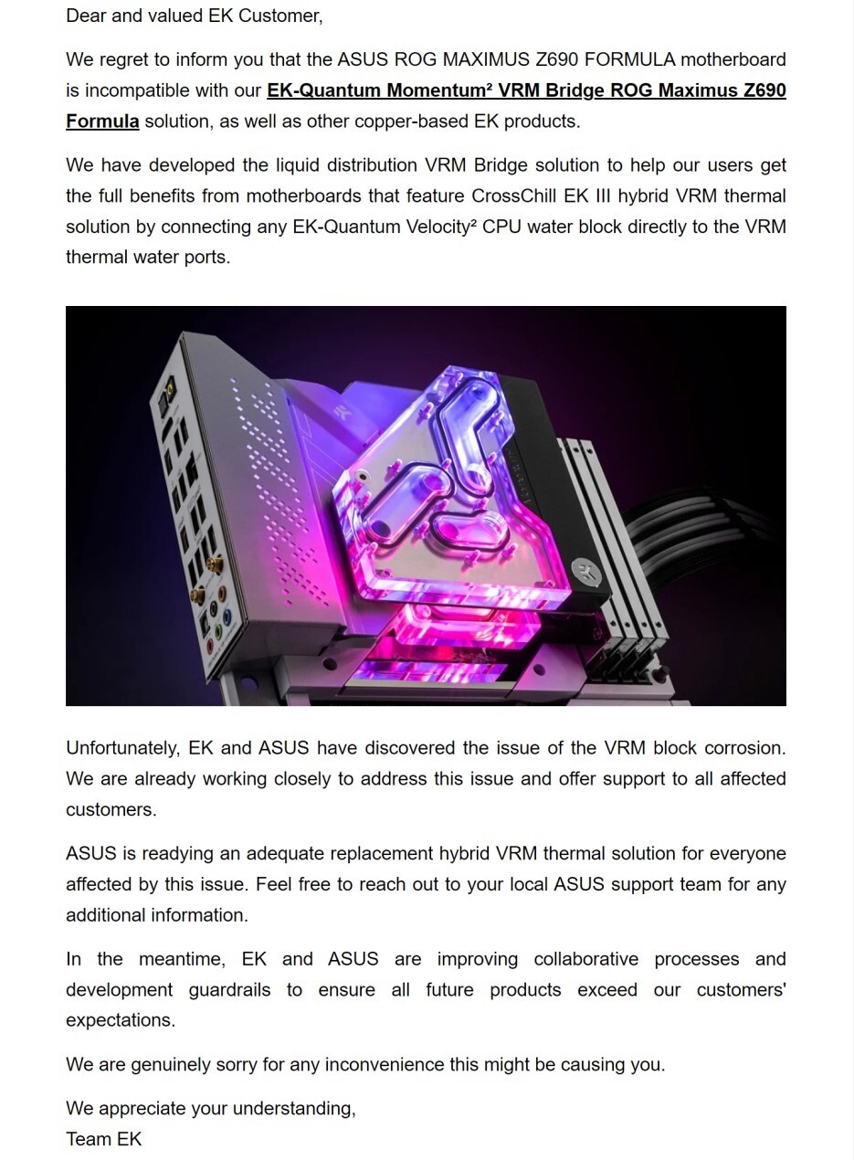 ASUS ma spory problem. Chodzi o korozję ich płyt głównych