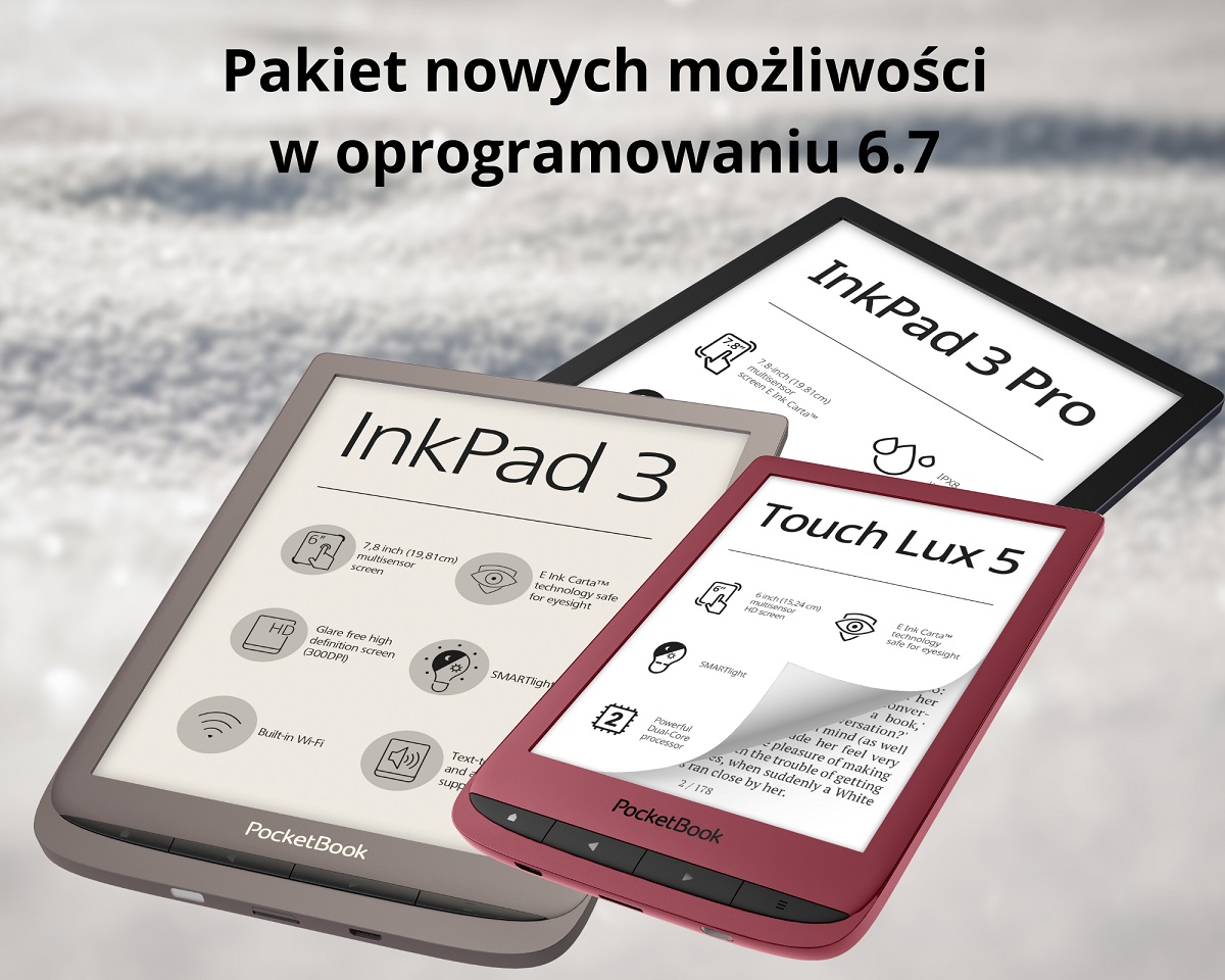 Ważna aktualizacja czytników PocketBook. O tym musisz wiedzieć