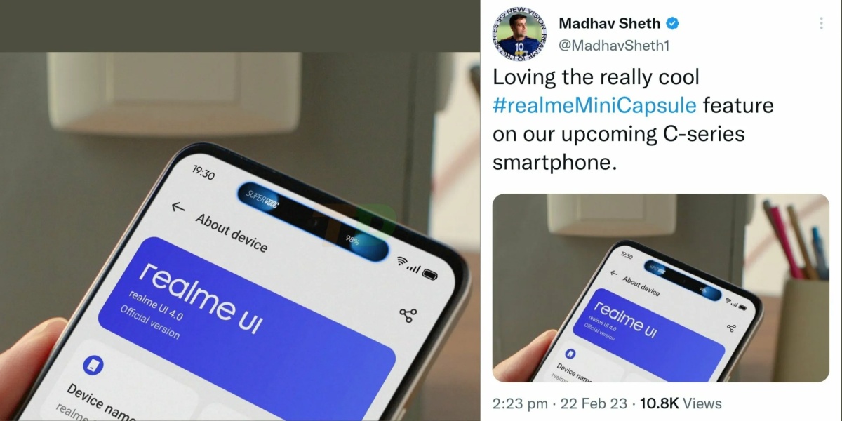 Apple ma Dynamic Island, a Realme będzie mieć Mini Capsule