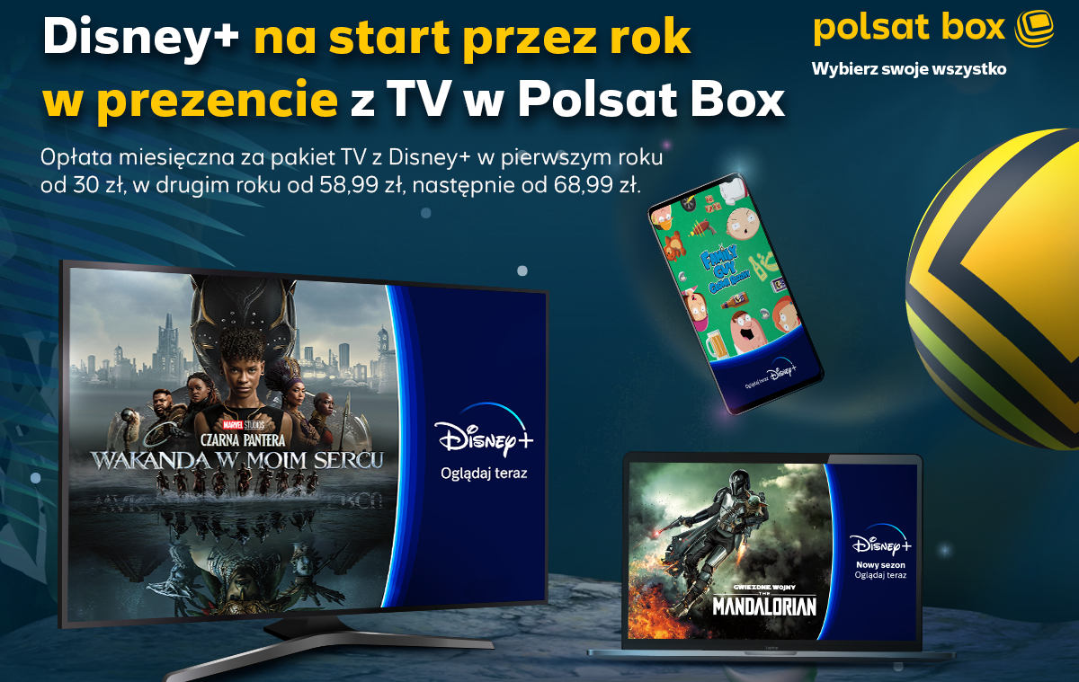 Polsat Box daje Disney+ na rok w prezencie