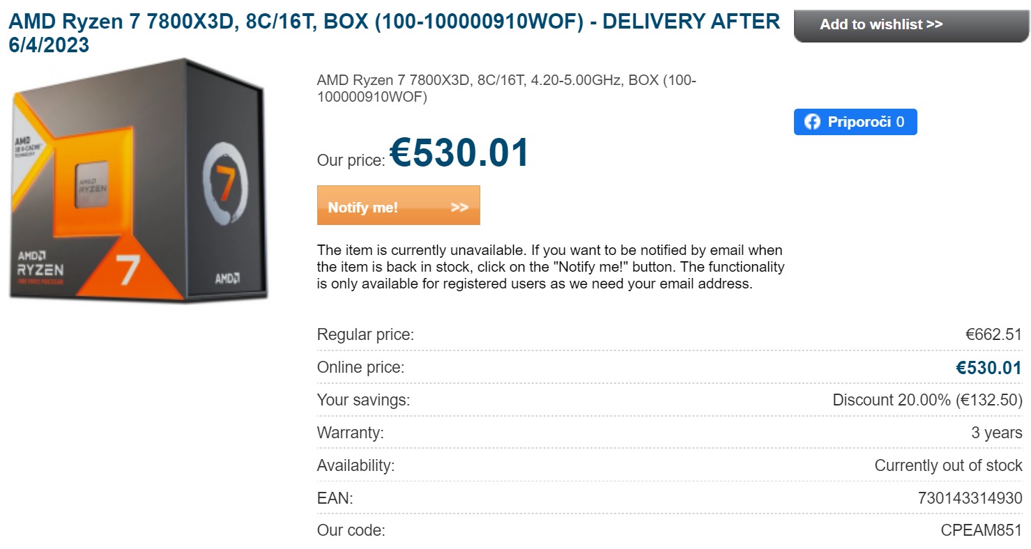 Znamy cenę najtańszego procesora AMD Ryzen 7000 dla graczy