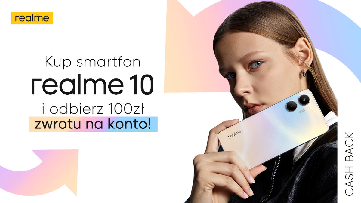 Kup Realme 10, dostaniesz 100 zł zwrotu