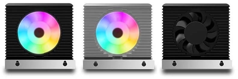 Ogromne chłodzenie z RGB LED dla nośników SSD