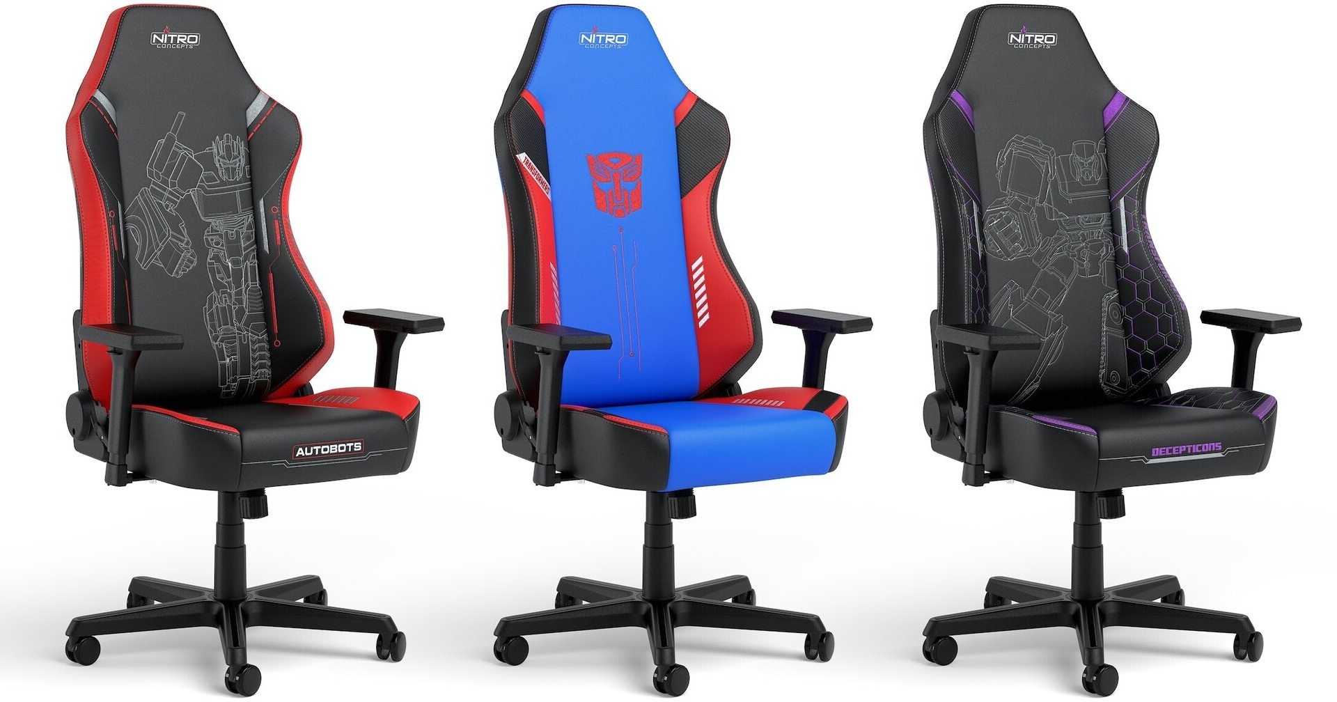 Nitro Concepts przedstawia fotele dla fanów Transformersów