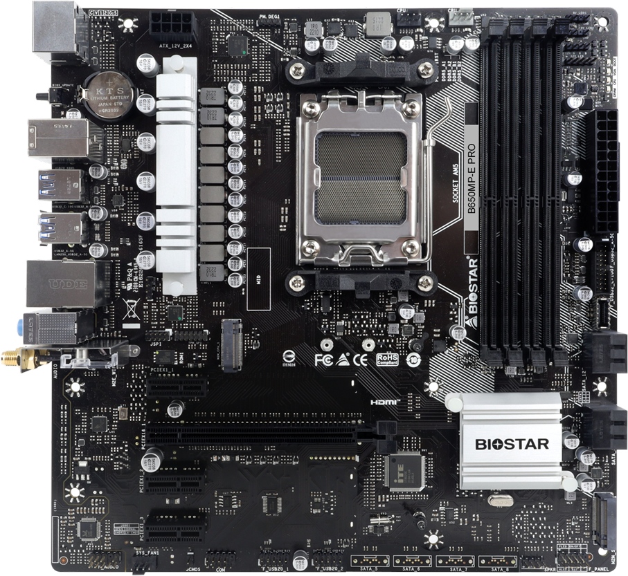Biostar B650MP-E PRO to mała płyta główna dla AMD Ryzen 7000