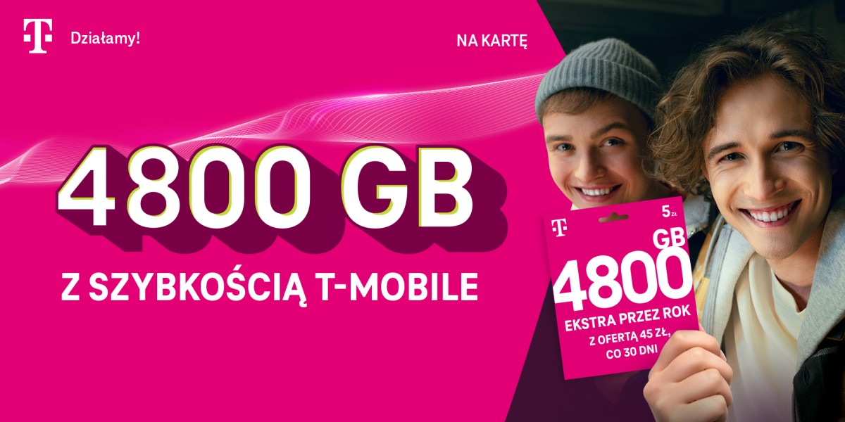 T-Mobile pozamiatał. Czeka 4800 GB ekstra przez rok