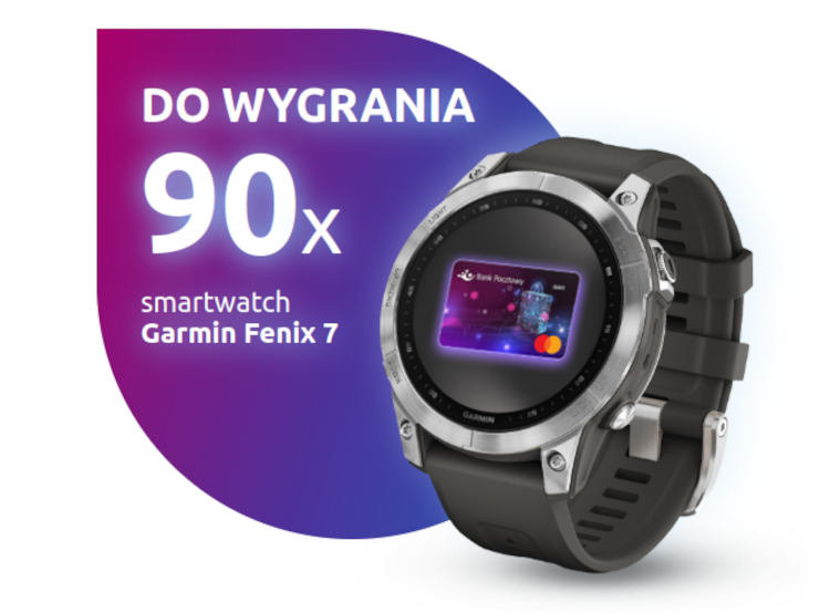 Bank Pocztowy rozdaje smartwatche Garmin Fenix 7