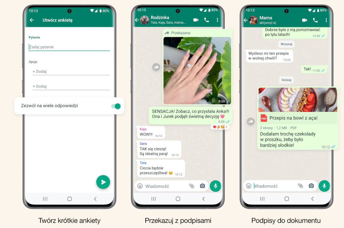 WhatsApp z czterema nowościami. Jedna jest spóźniona o miesiące