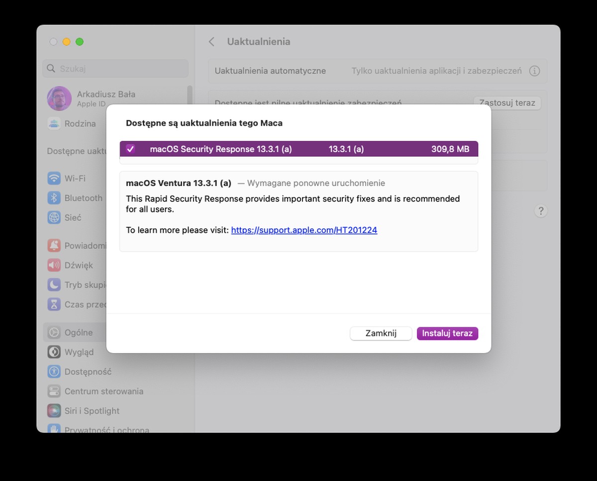 Apple wydaje pilne uaktualnienia zabezpieczeń do iOS 16.4.1