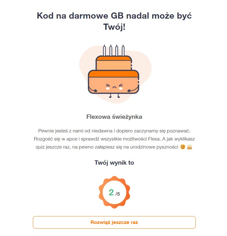Orange świętuje urodziny Flexa i rozdaje darmowe gigabajty