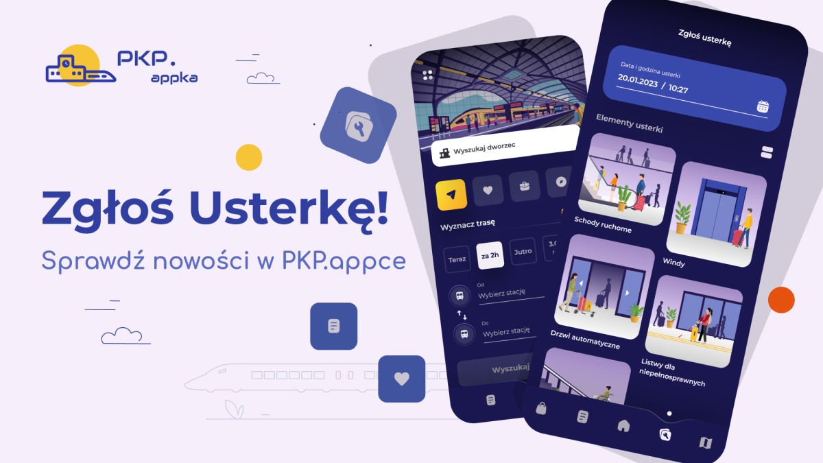 Jeździsz koleją? Sprawdź nowe funkcje w PKP.appce