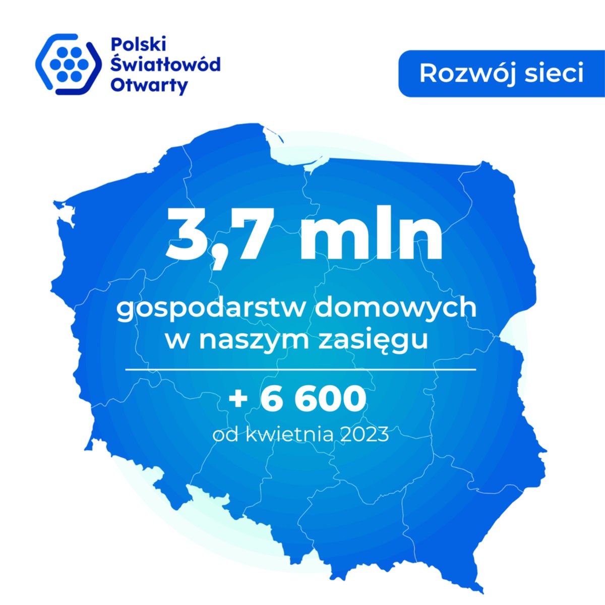 Światłowód spółki Play dociera do tysięcy nowych gospodarstw domowych