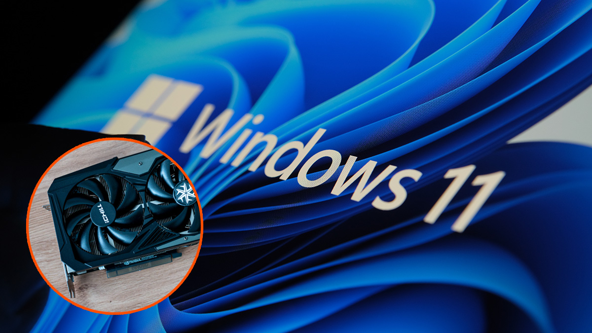 Windowsa 11 zainstalował w pamięci VRAM karty graficznej. To działa