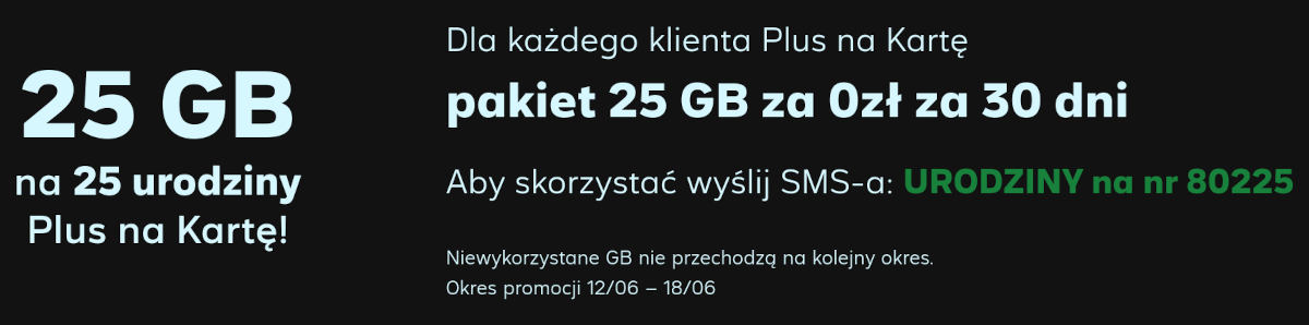 Plus daje darmowe gigabajty. Ma specjalną okazję