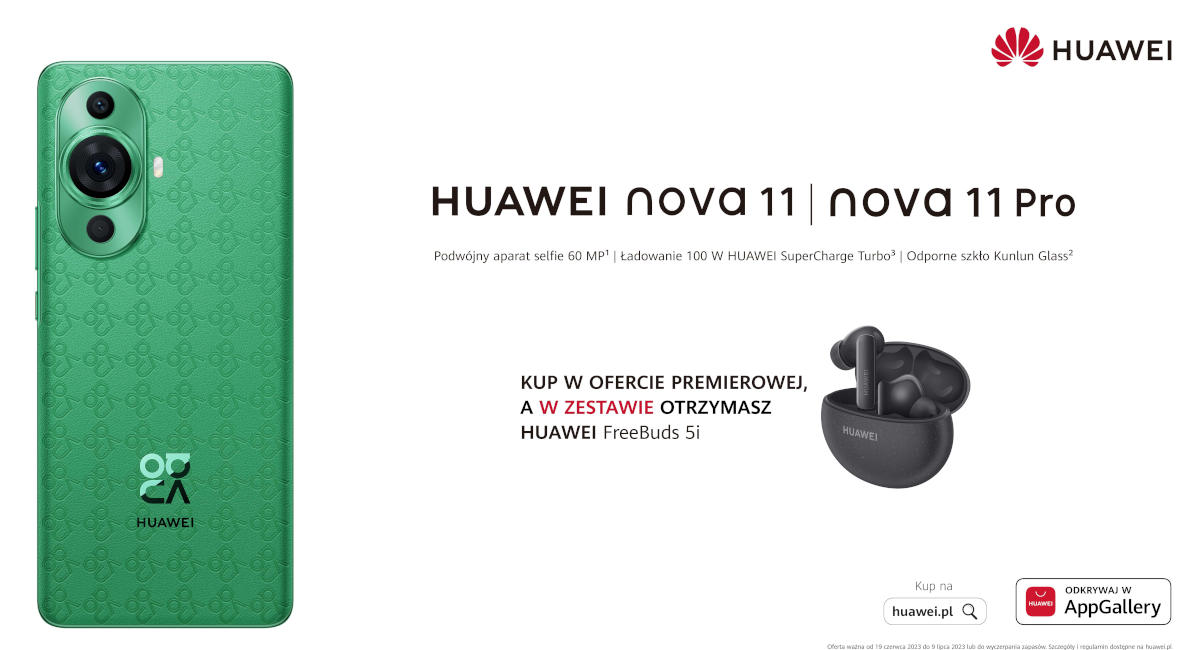 Huawei Nova 11 i Nova 11 Pro debiutują w Polsce