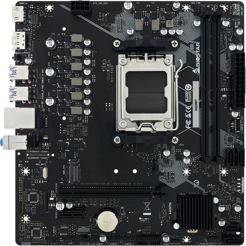 BIOSTAR A620MT to bardzo tania płyta dla AMD Ryzen 7000