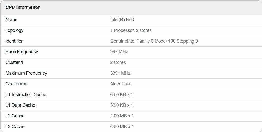Znamy wydajność Intel N50. Pobór mocy robi wrażenie
