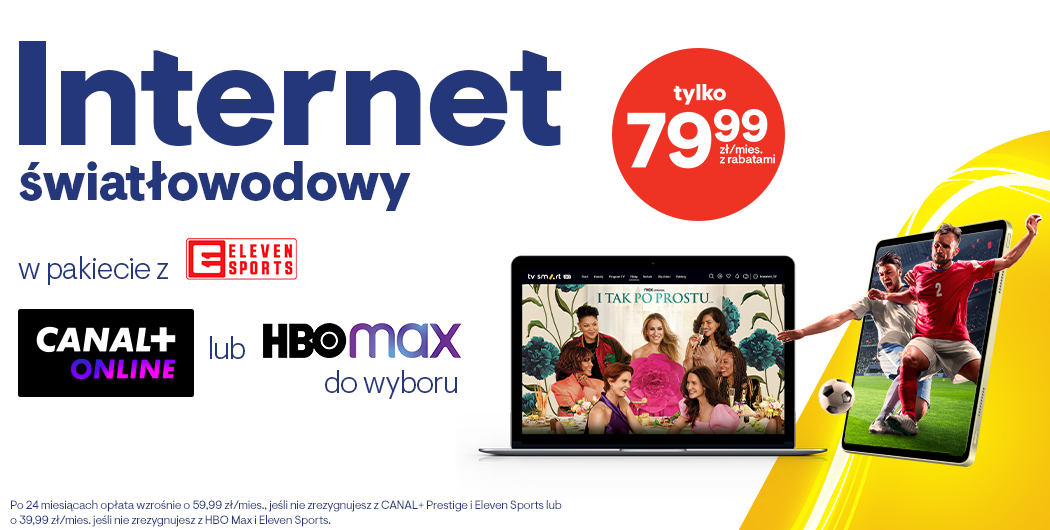Vectra: nowa oferta na światłowód 600 Mb/s z telewizją oraz serwisami VoD
