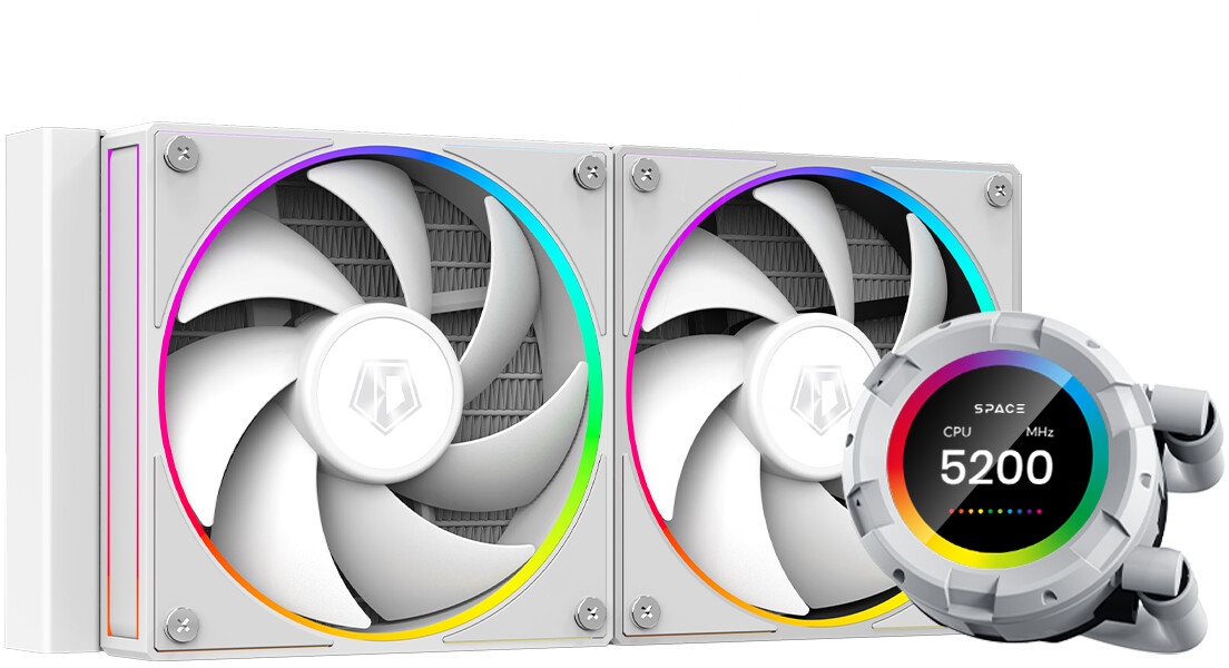 ID-Cooling przedstawia tanie chłodzenia AiO z ekranem LCD
