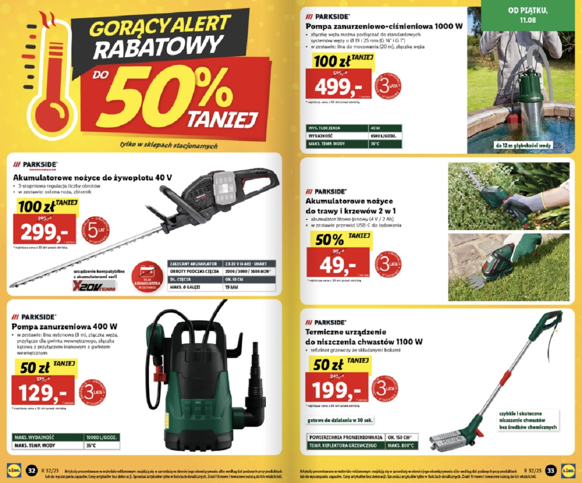Lidl wyprzedaje sprzęt ogrodniczy. Elektronarzędzia nawet 50% taniej