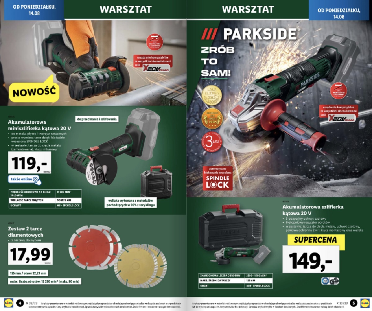 Lidl uśmiecha się do majsterkowiczów. Narzędzia i akumulatory taniej