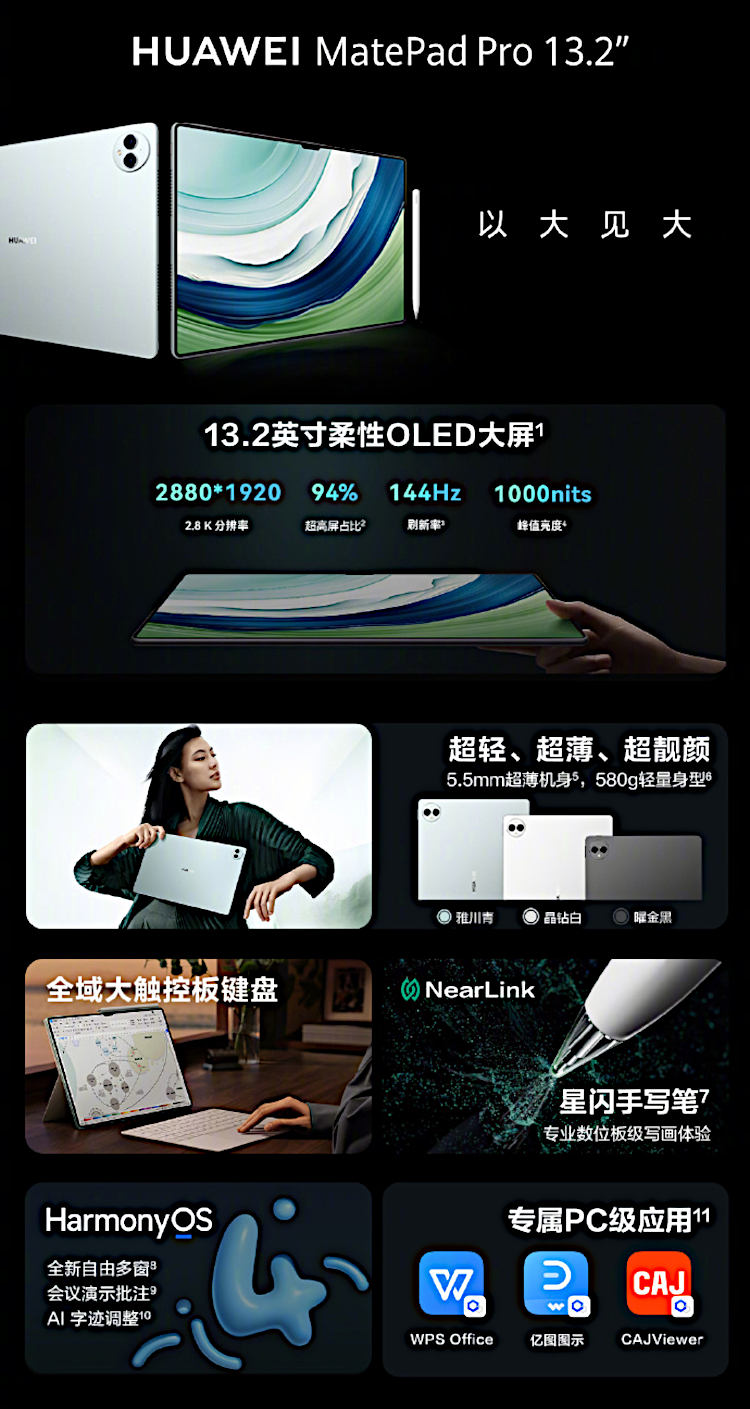 Huawei MatePad Pro 13.2 oficjalnie. To potężny tablet z 5G