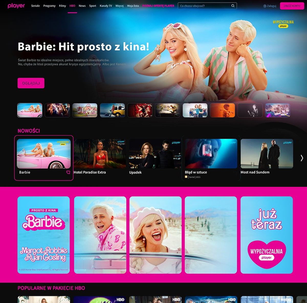 Player zaprasza do Barbie Landu. Kinowy hit trafia do VOD