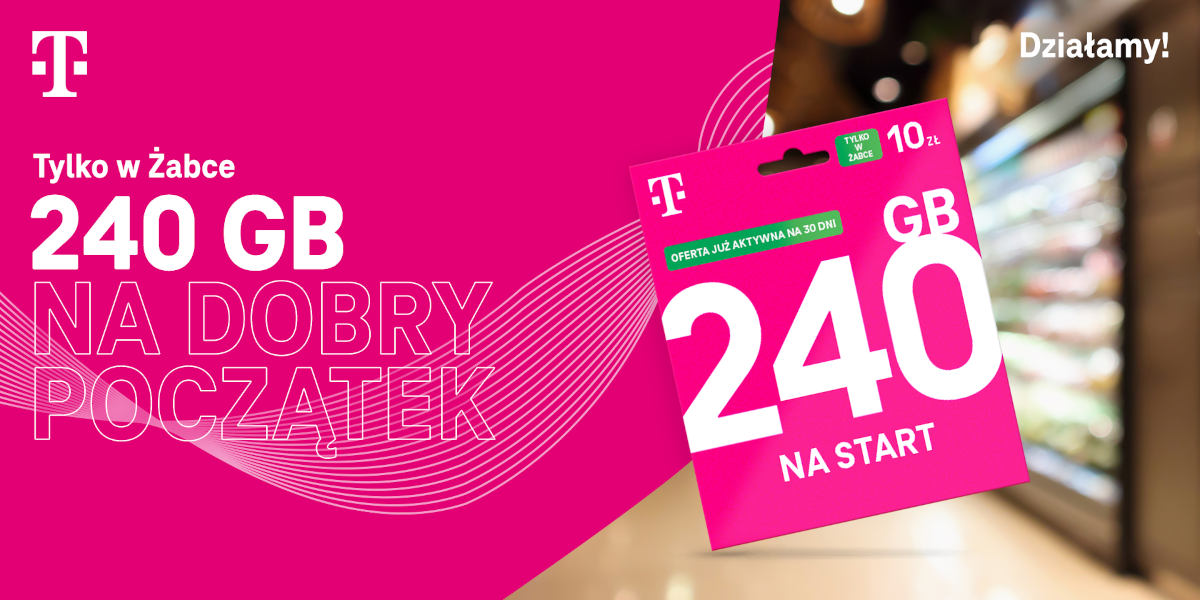 T-Mobile: pakiet 240 GB za 10 złotych. Do tego bonus specjalny