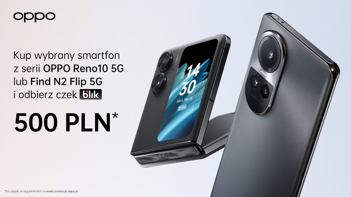 Oppo kusi gotówką. Kup taki smartfon, a odzyskasz 500 zł