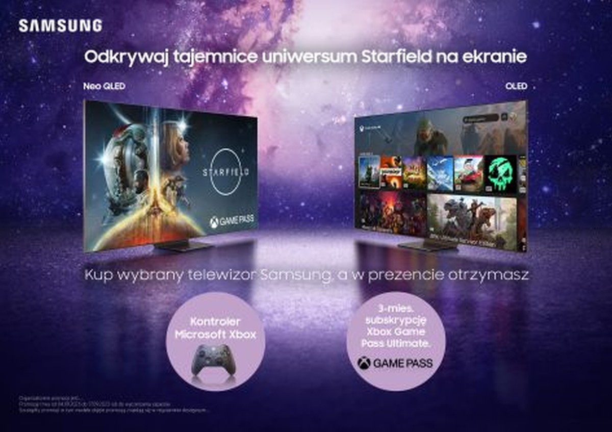 Okazja dla graczy. Kup telewizor Samsung, a dostaniesz prezent Xbox
