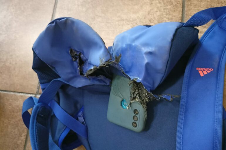 Wybuchła motorola. Panika w podstawówce