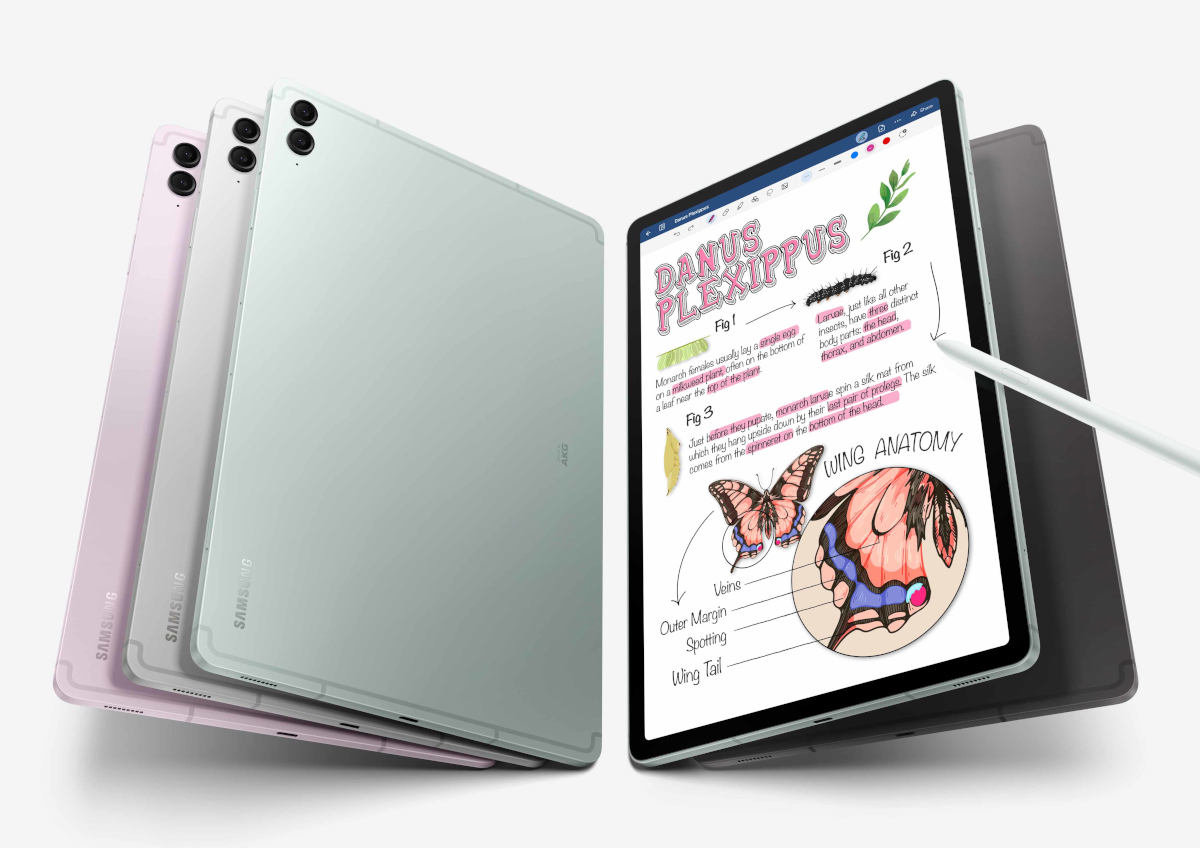 Samsung Galaxy Tab S9 FE. Nowe tablety są bardzo płaskie i mają 5G