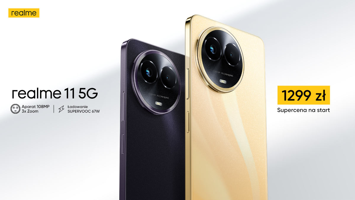 Debiutuje Realme 11 5G z aparatem 108 Mpix. Na start promocja