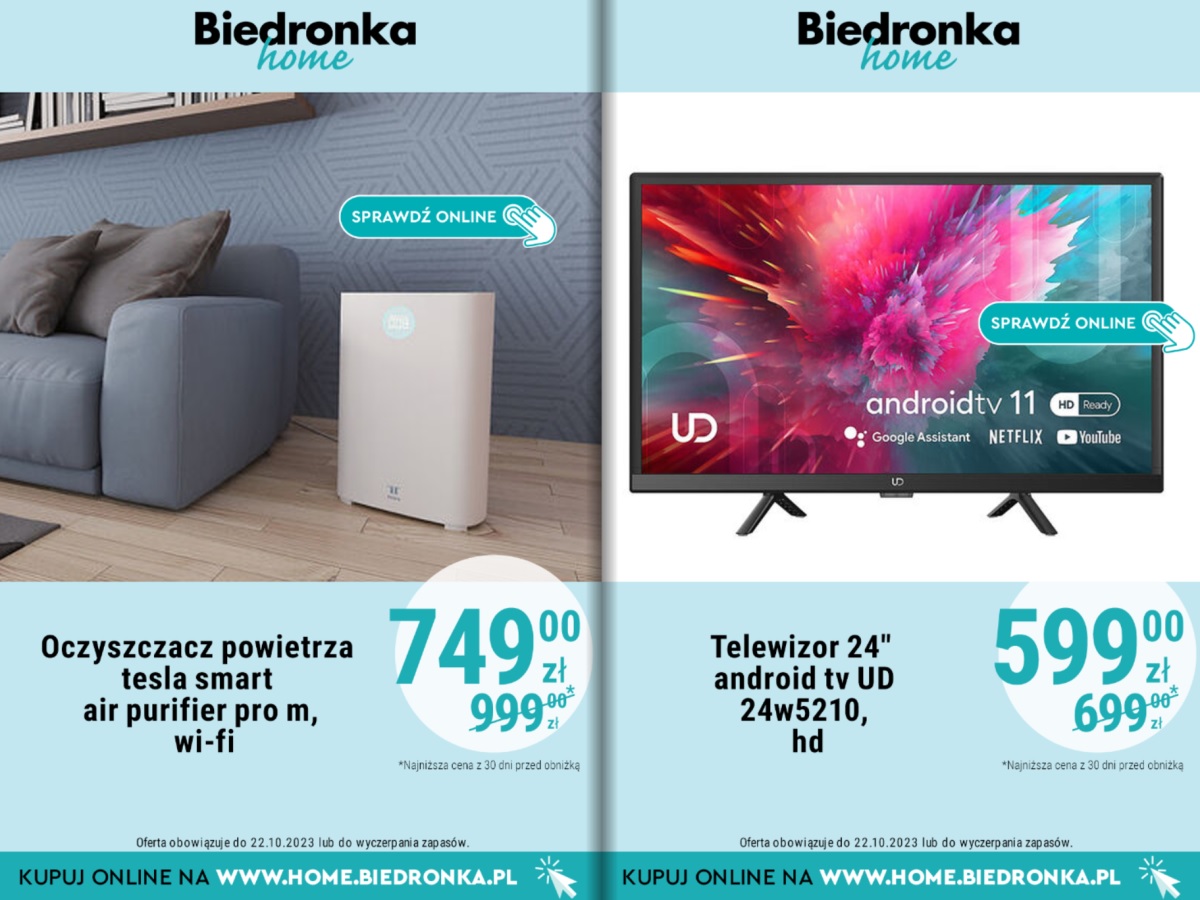 W Biedronce się zaczęło. Wśród ofert telewizor za grosze