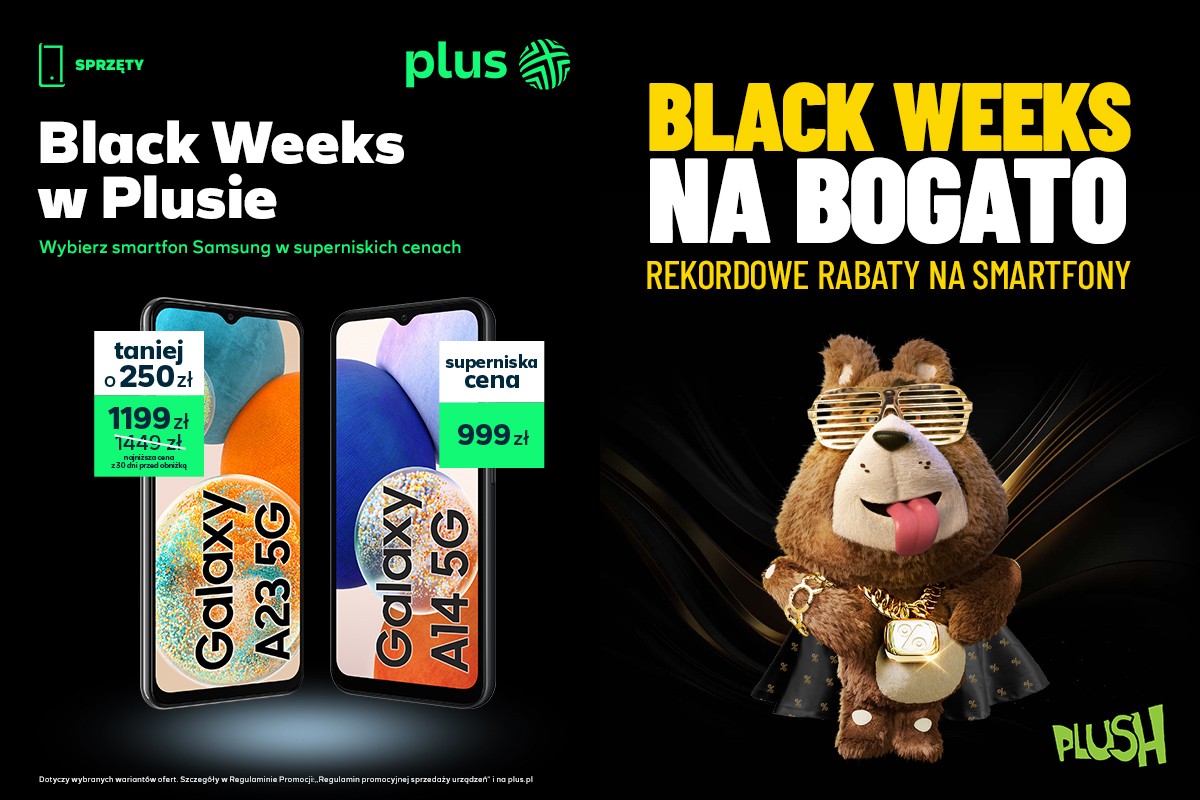 W Plusie i Plushu startują Black Weeks. Można trochę zaoszczędzić