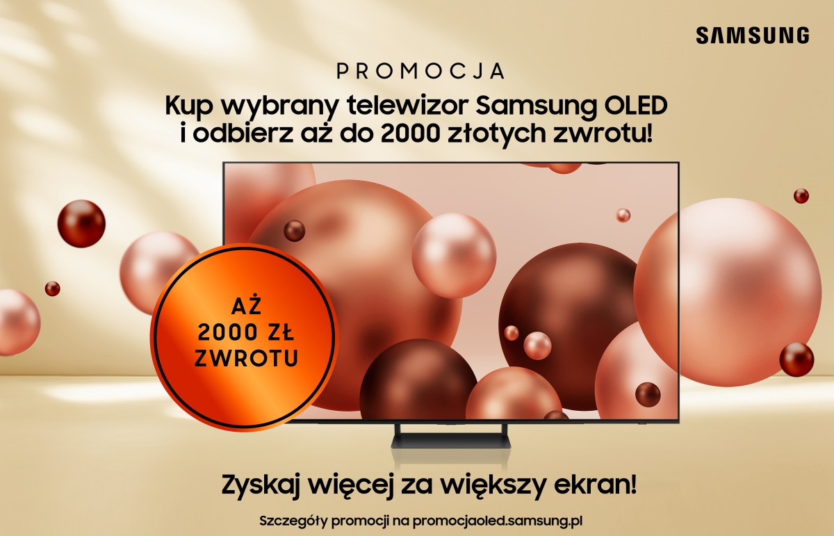 Kup telewizor OLED, a Samsung odda Ci część wydanych pieniędzy