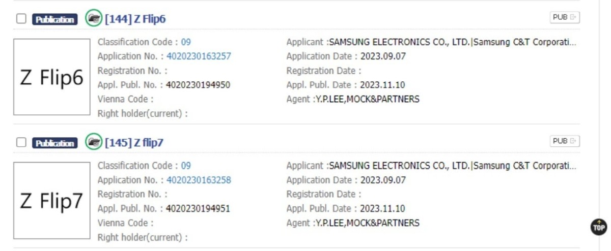 Samsung zarejestrował nazwy dla przyszłych „składaków”