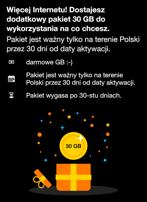 Orange daje pękatą paczkę gigabajtów. Znajdziesz ją w aplikacji