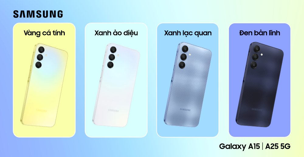 Galaxy A15 4G, Galaxy A15 5G, Galaxy A25 5G to nowe smartfony Samsunga