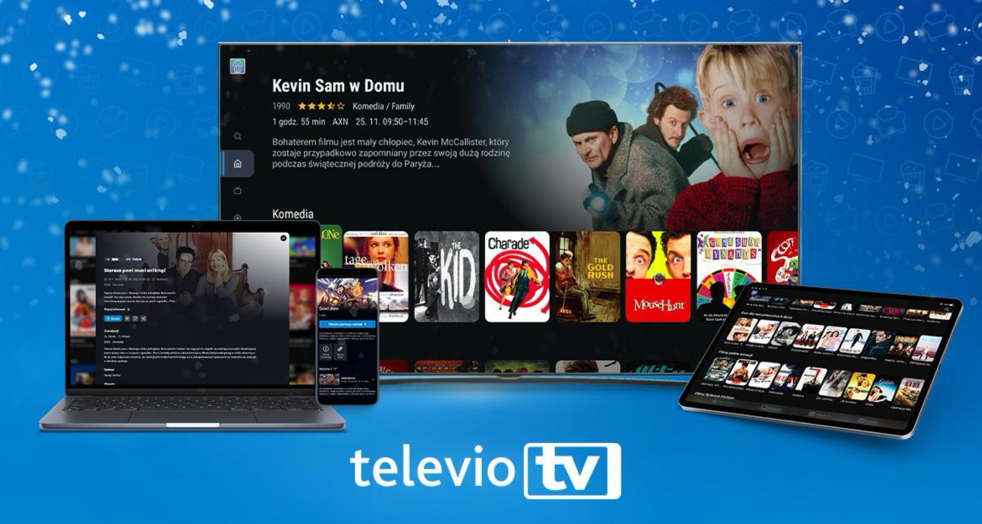 Na święta telewizję internetową Televio wypróbujesz za 1 zł, na kolejne 3 miesiące dostaniesz 50% zniżkę