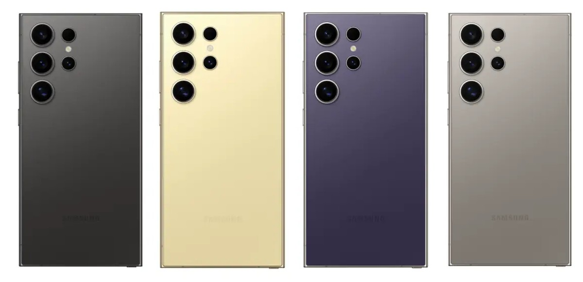 Samsungi Galaxy S24 paradują na oficjalnych renderach