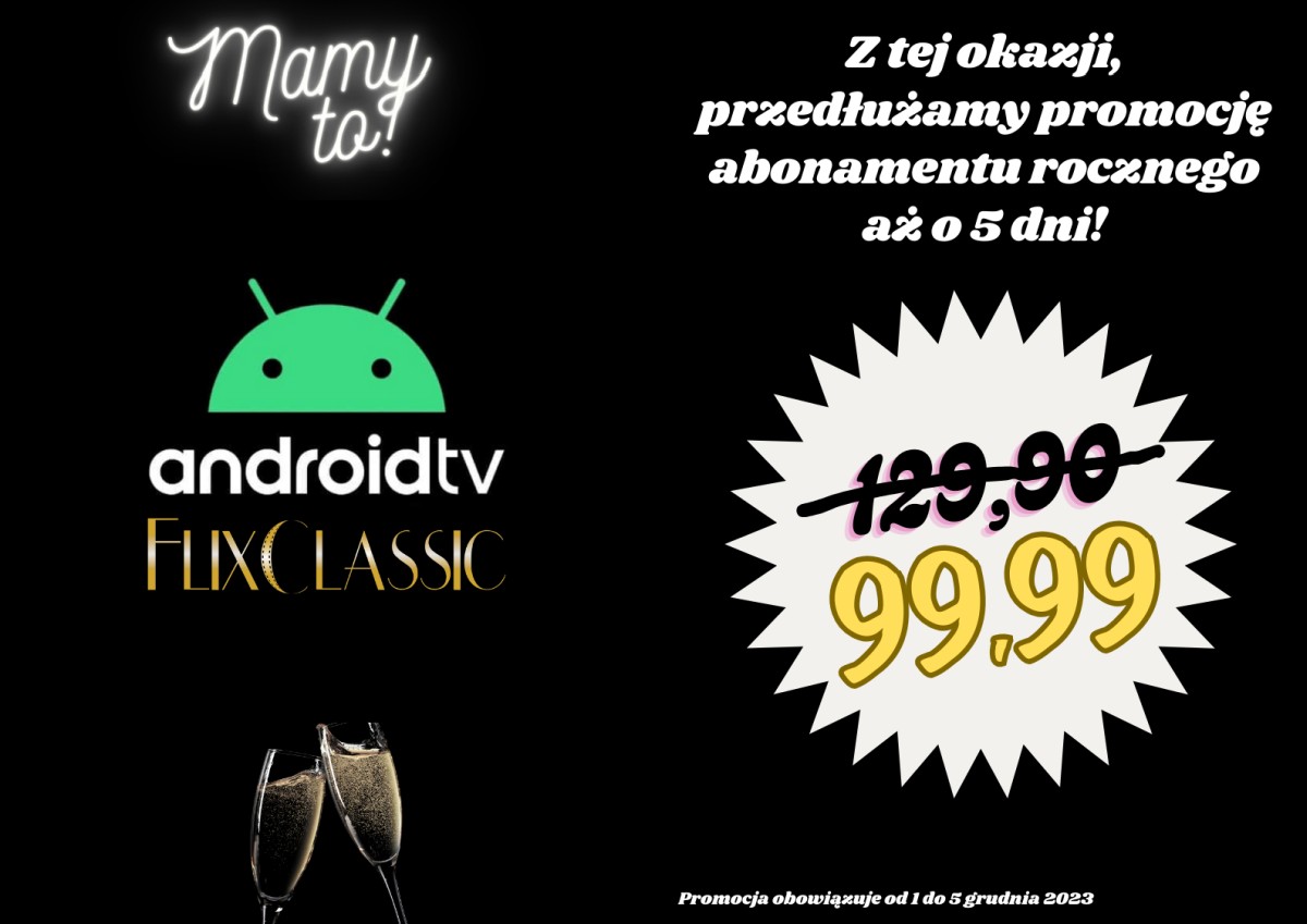 FlixClassic z aplikacją na Android TV. Klasyka kina w niższej cenie