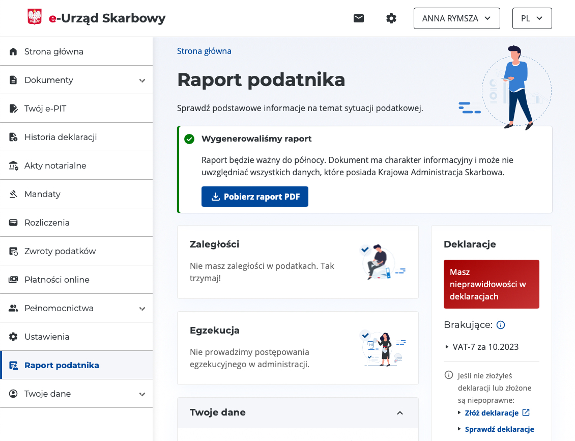 Nowa funkcja e-Urzędu Skarbowego. Przyda się w razie problemów