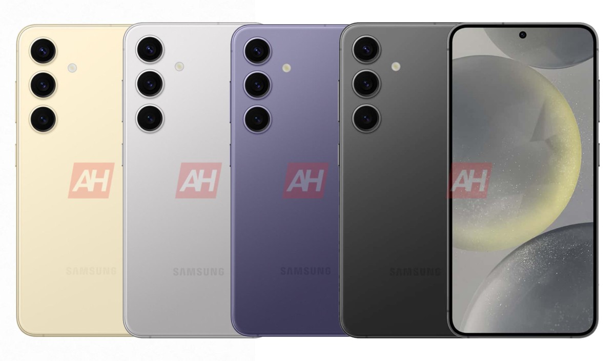 Samsungi Galaxy S24 paradują na oficjalnych renderach