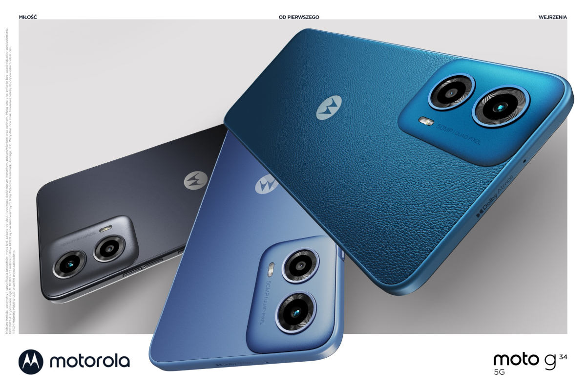 Moto G34 5G już w Polsce. Telefon 5G na każdą kieszeń