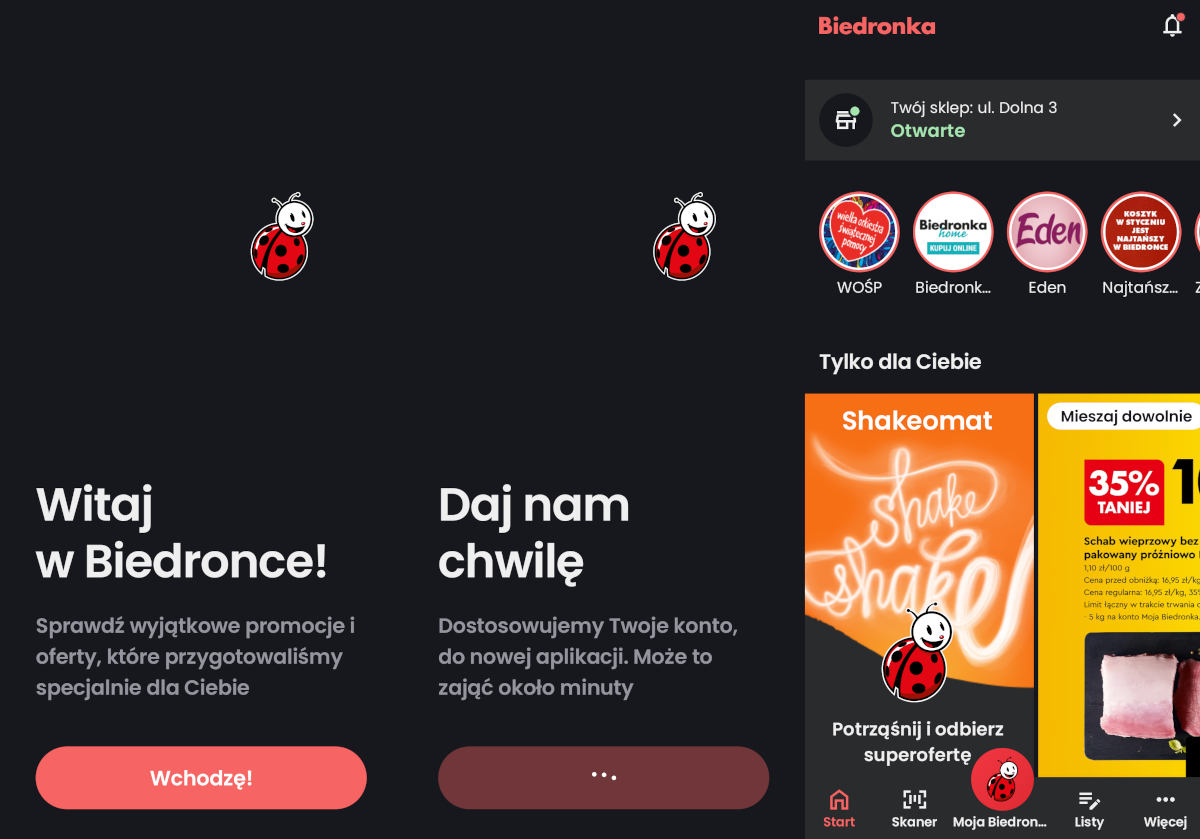 Biedronka się ogarnęła. Pobierz nową wersję aplikacji