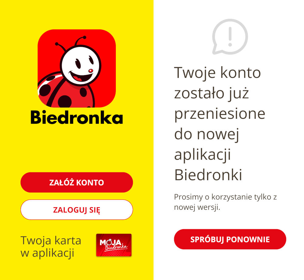 Biedronka się ogarnęła. Pobierz nową wersję aplikacji