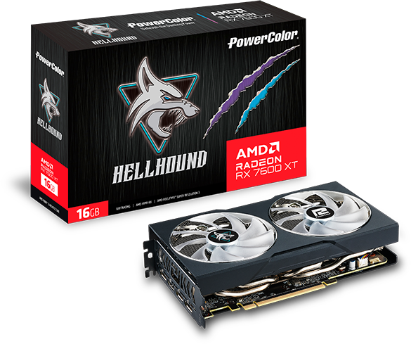 PCパーツ PowerColor - PowerColor Fighter AMD Radeon RX 7600 Fighter AMD Radeon RX 7600 8GB GDDR6（2023 ver.） ※終息品