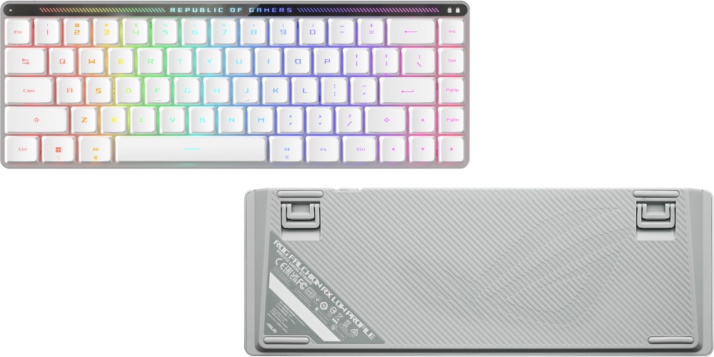 ASUS prezentuje niskoprofilową klawiaturę optyczną z RGB LED